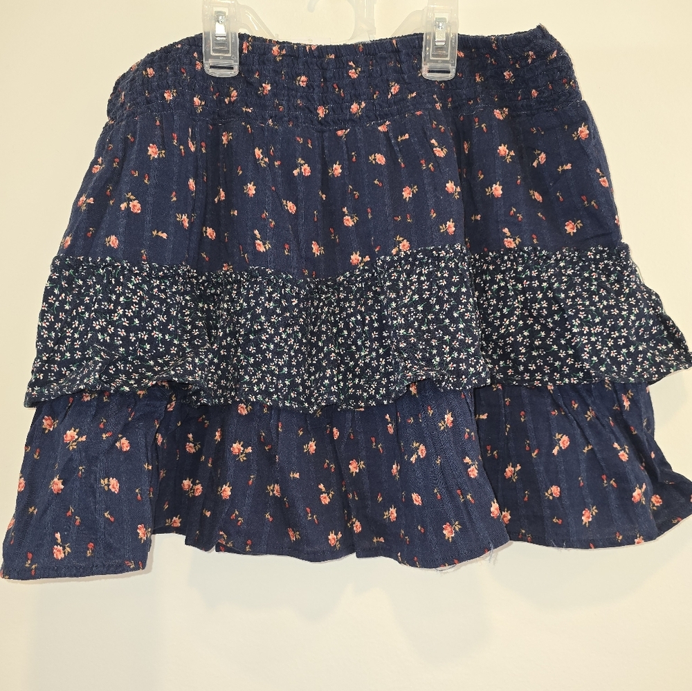 American Eagle Outfitters Navy Floral Skirt